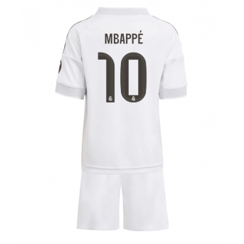 Billige Fotballdrakt Real Madrid Kylian Mbappe #10 Replika Hjemmedraktsett Barn 2025-26 Kortermet (med bukser)